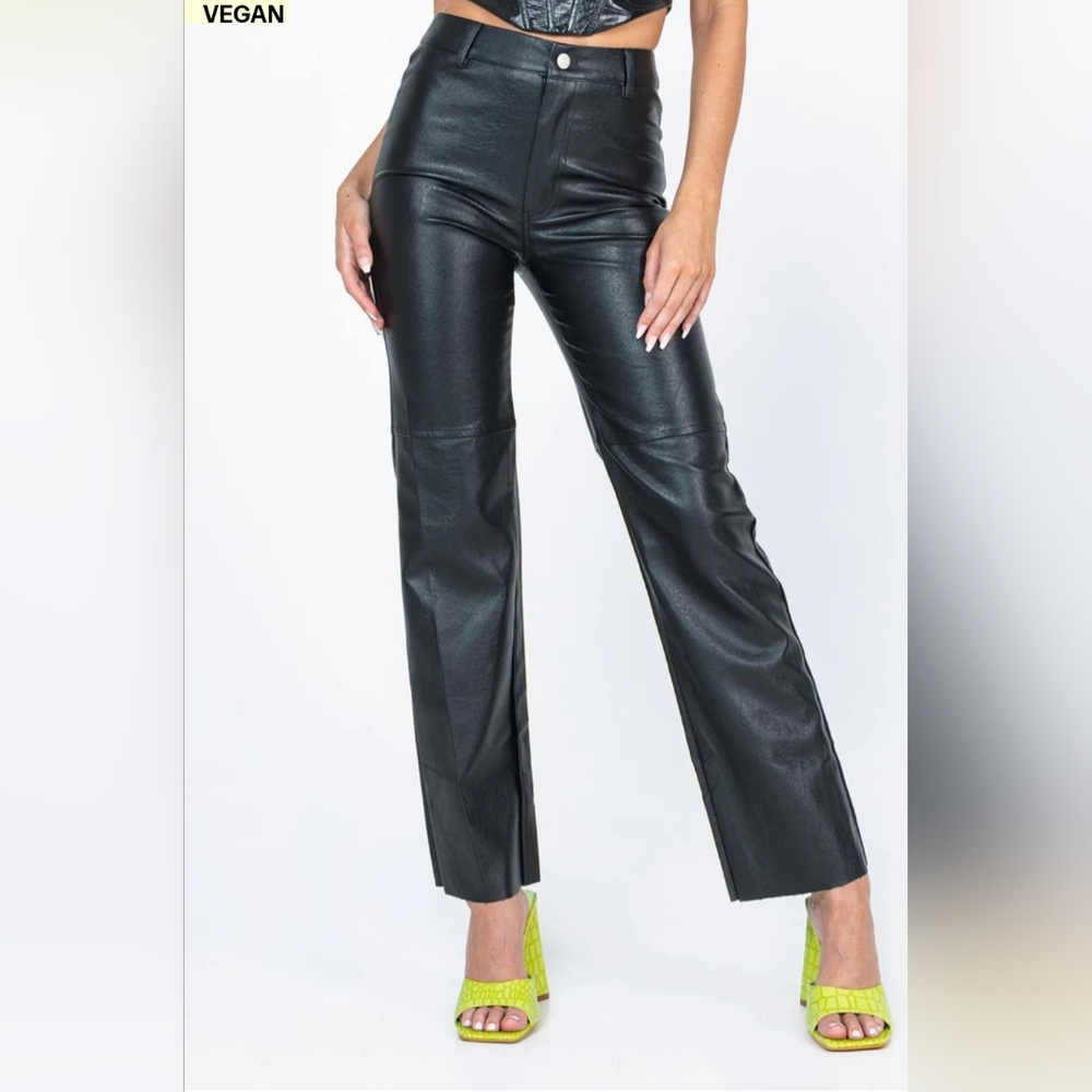 Princess Polly Size 4 Macey Faux Leather Pants
